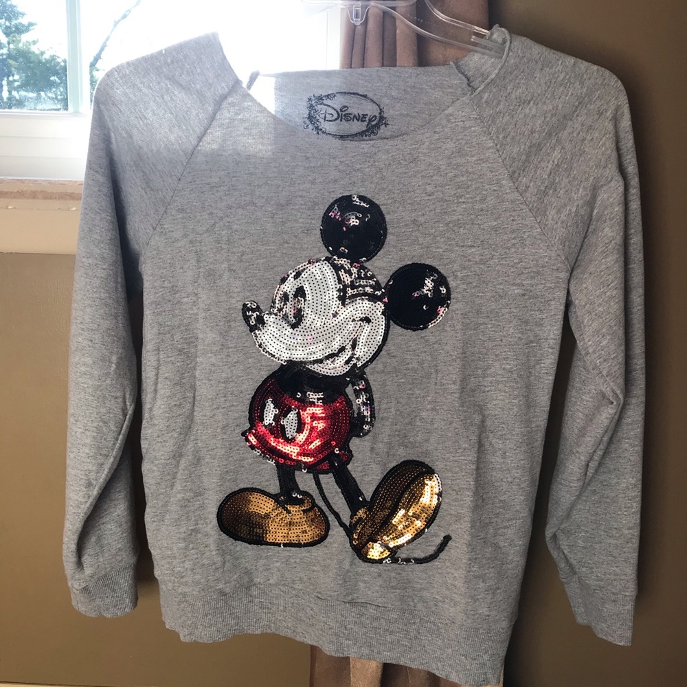Disney Mickey Mouse Sequined shirt XS
